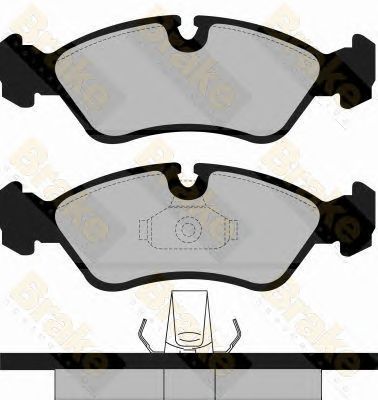 BRAKE ENGINEERING pa1115 -  Комплект тормозных колодок, дисковый тормоз